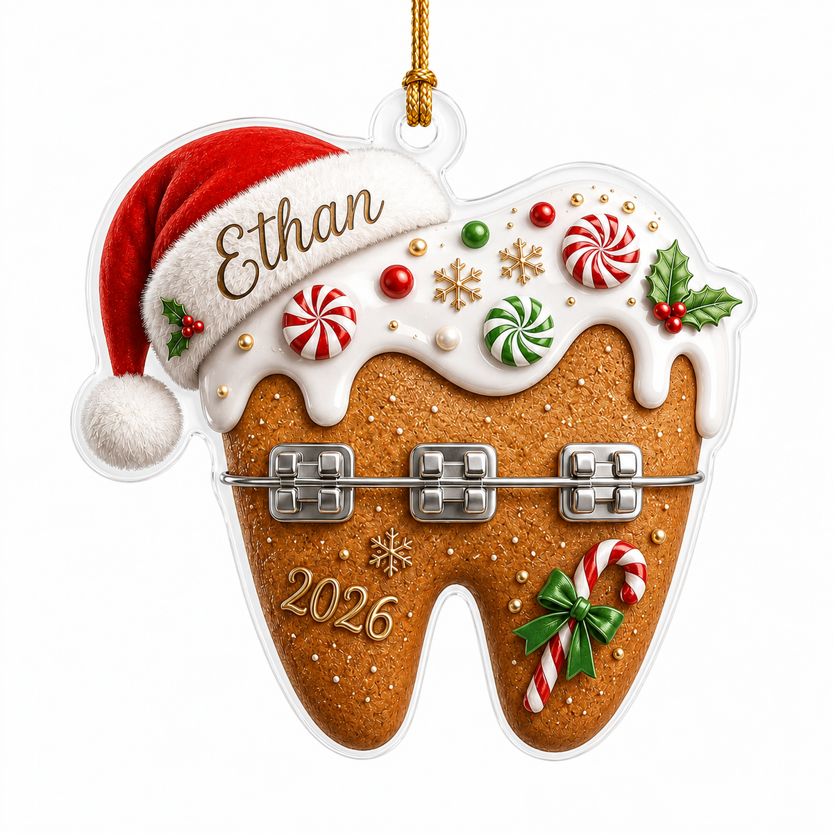 Dental Xmas Braces Tooth