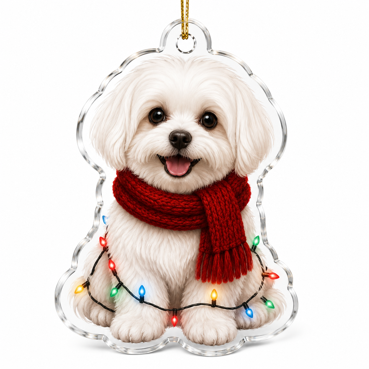 Dog Christmas Ledlight Maltese