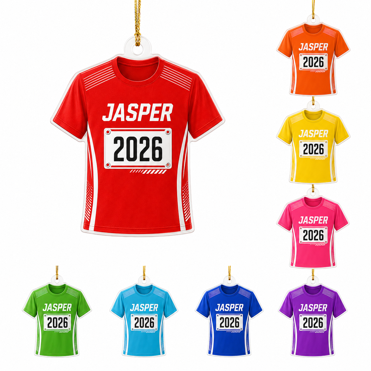 Custom Runner Acrylic - Race Bib Shirt
