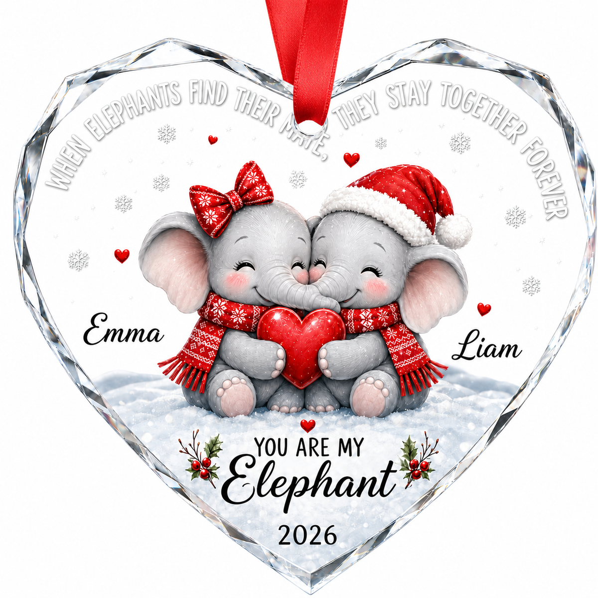 Custom Animal Couple Elephant