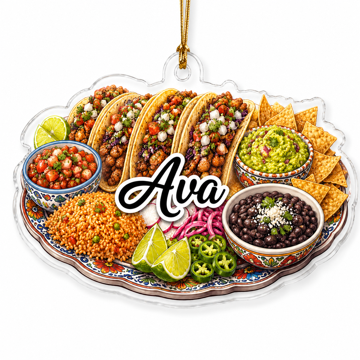 Food Dinner Mexican Taco Platter
