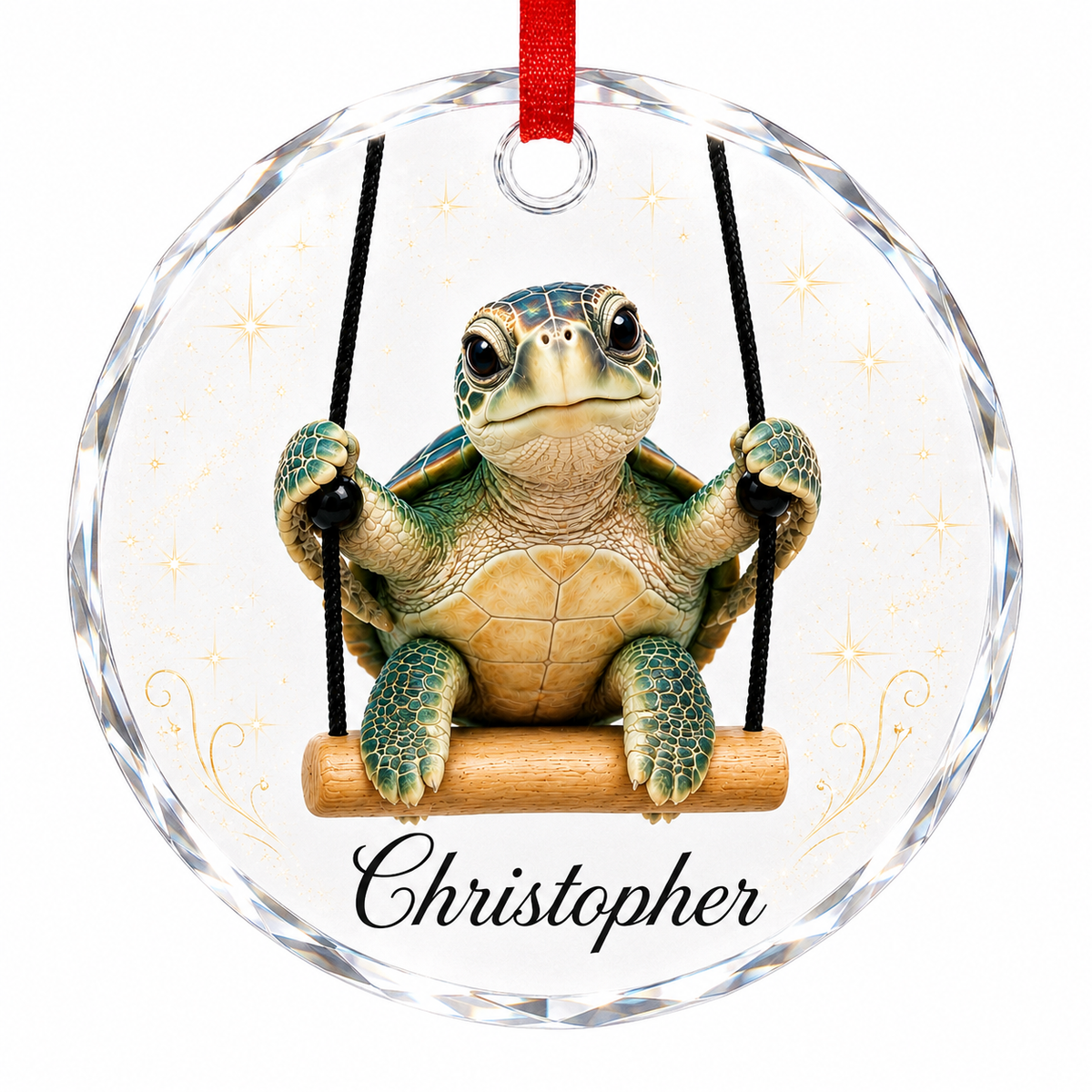 Animal Glass Ornament Sea Turtle