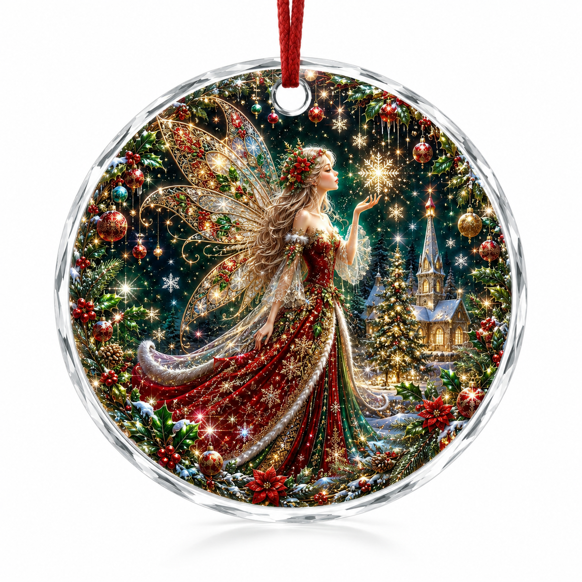 Fairy Glass Ornament Christmas Fairy