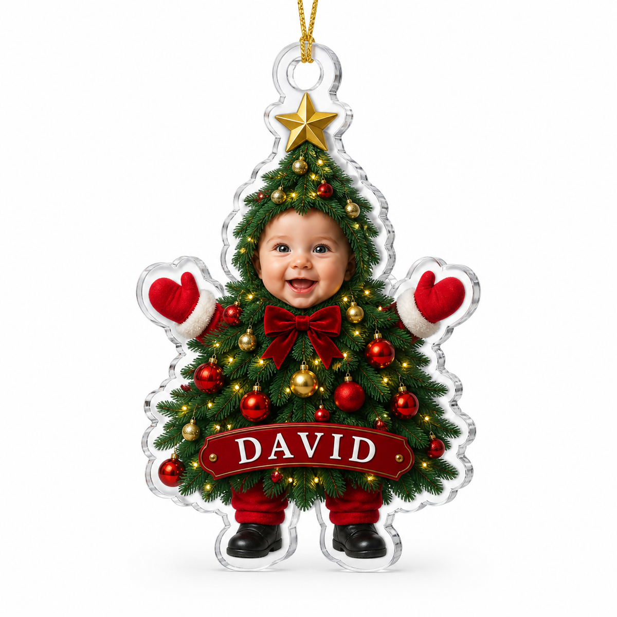 Custom Photo Baby Christmas Tree