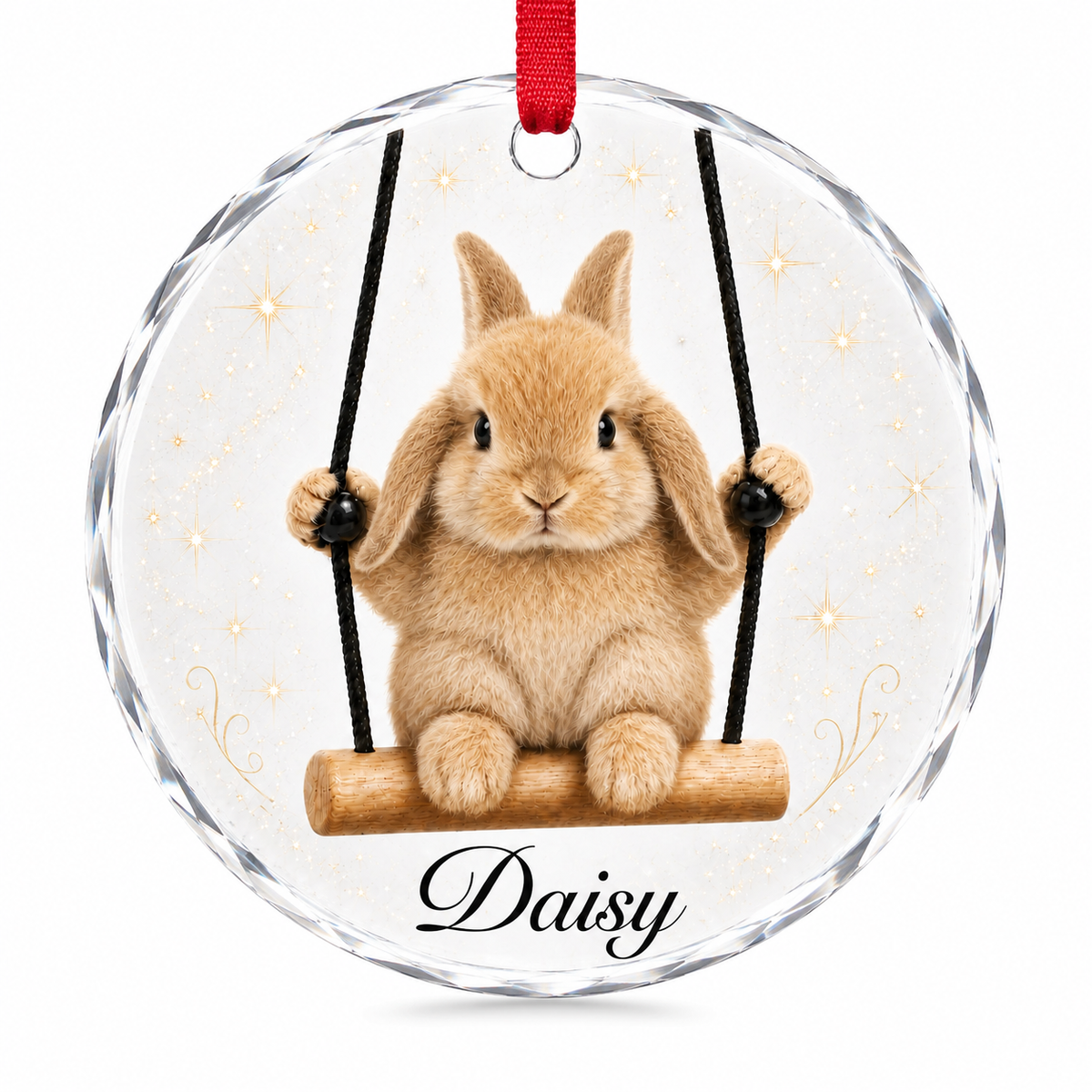 Animal Glass Ornament Rabbit