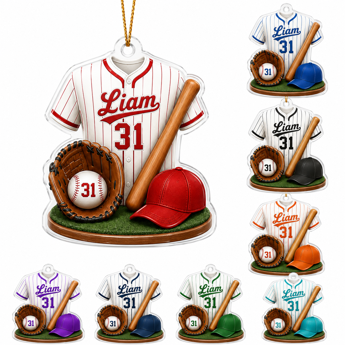 Baseball Acrylic Style 8