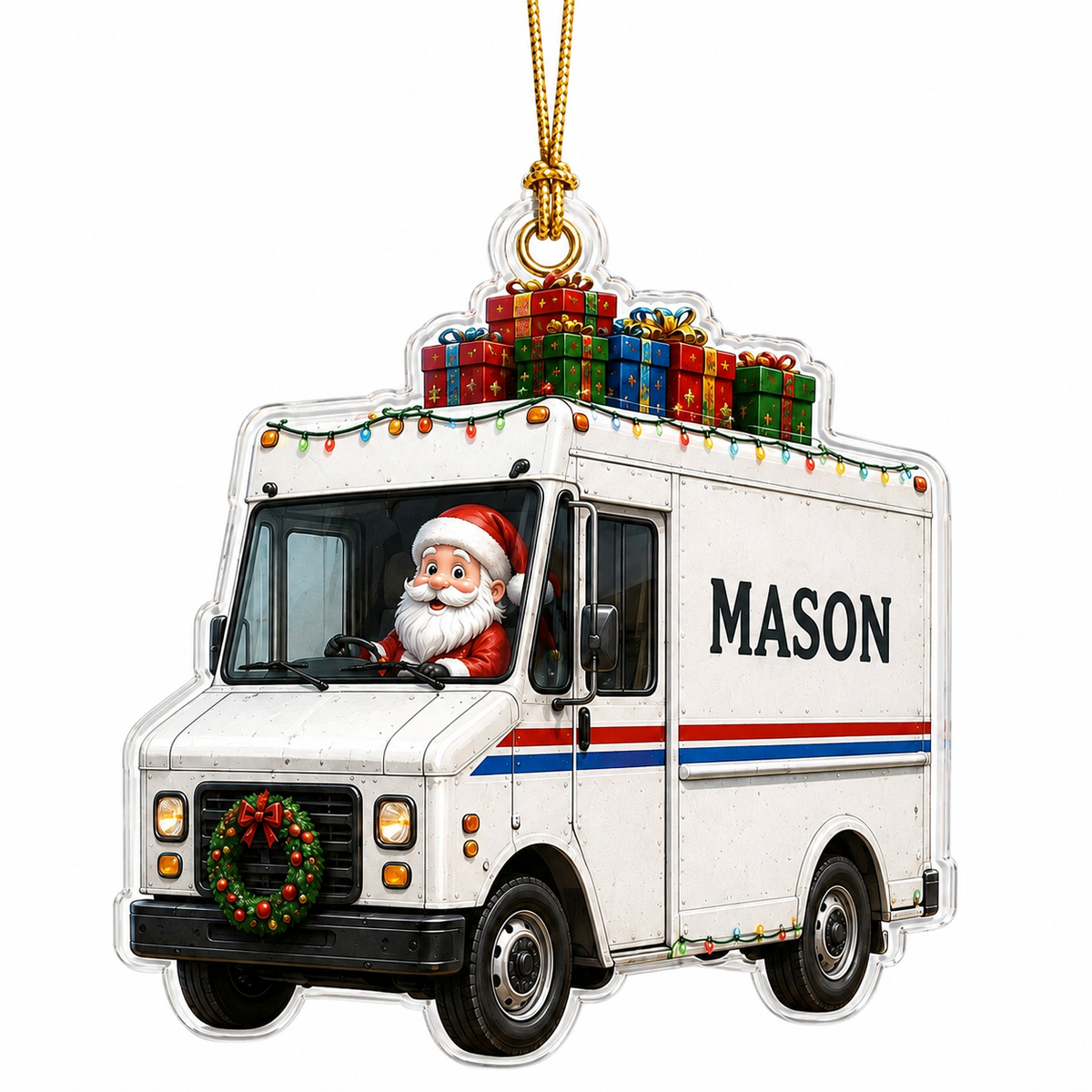 Santa Vehicle Mail Truck