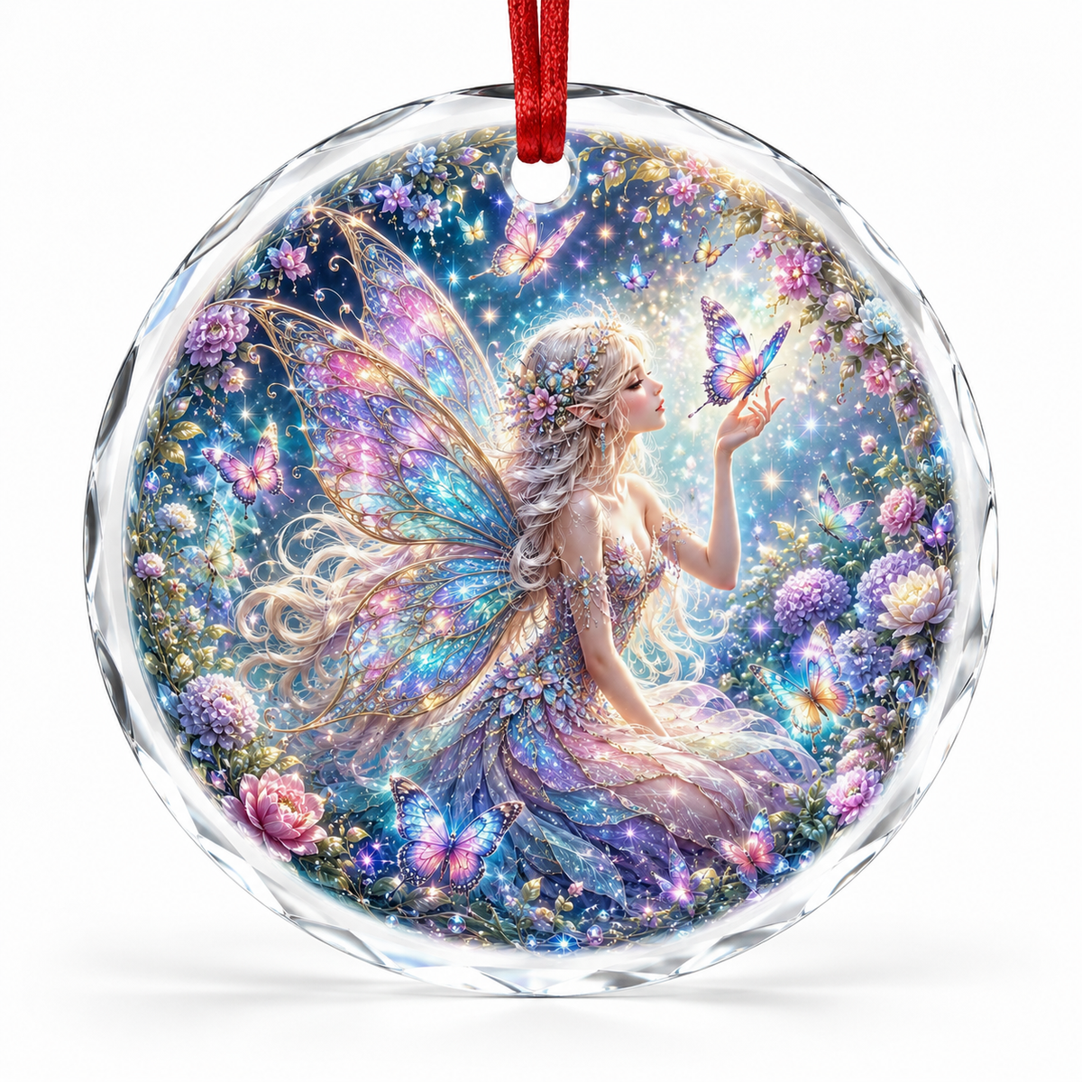 Fairy Glass Ornament Butterfly Fairy