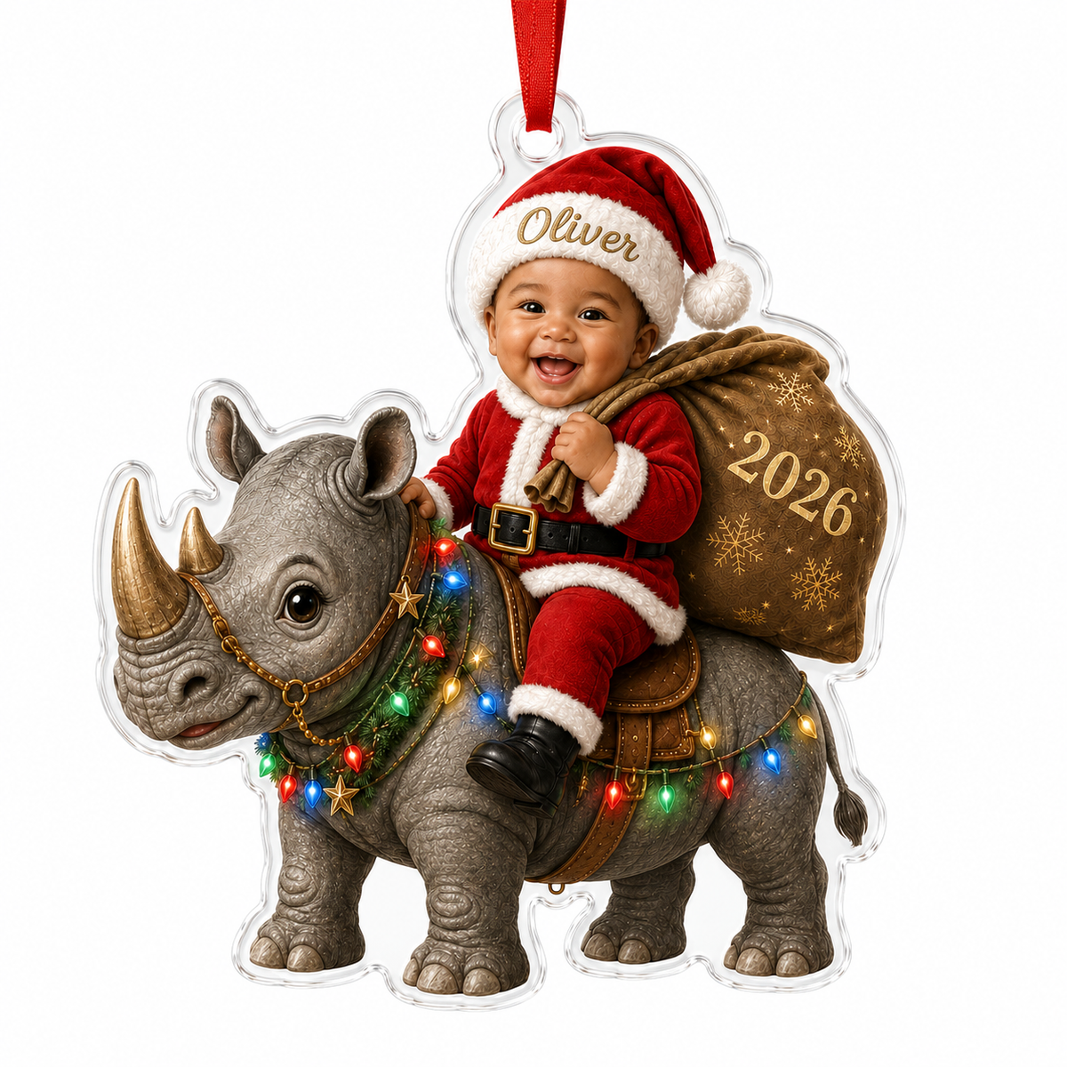 Custom Photo Baby Animal Rhinoceros