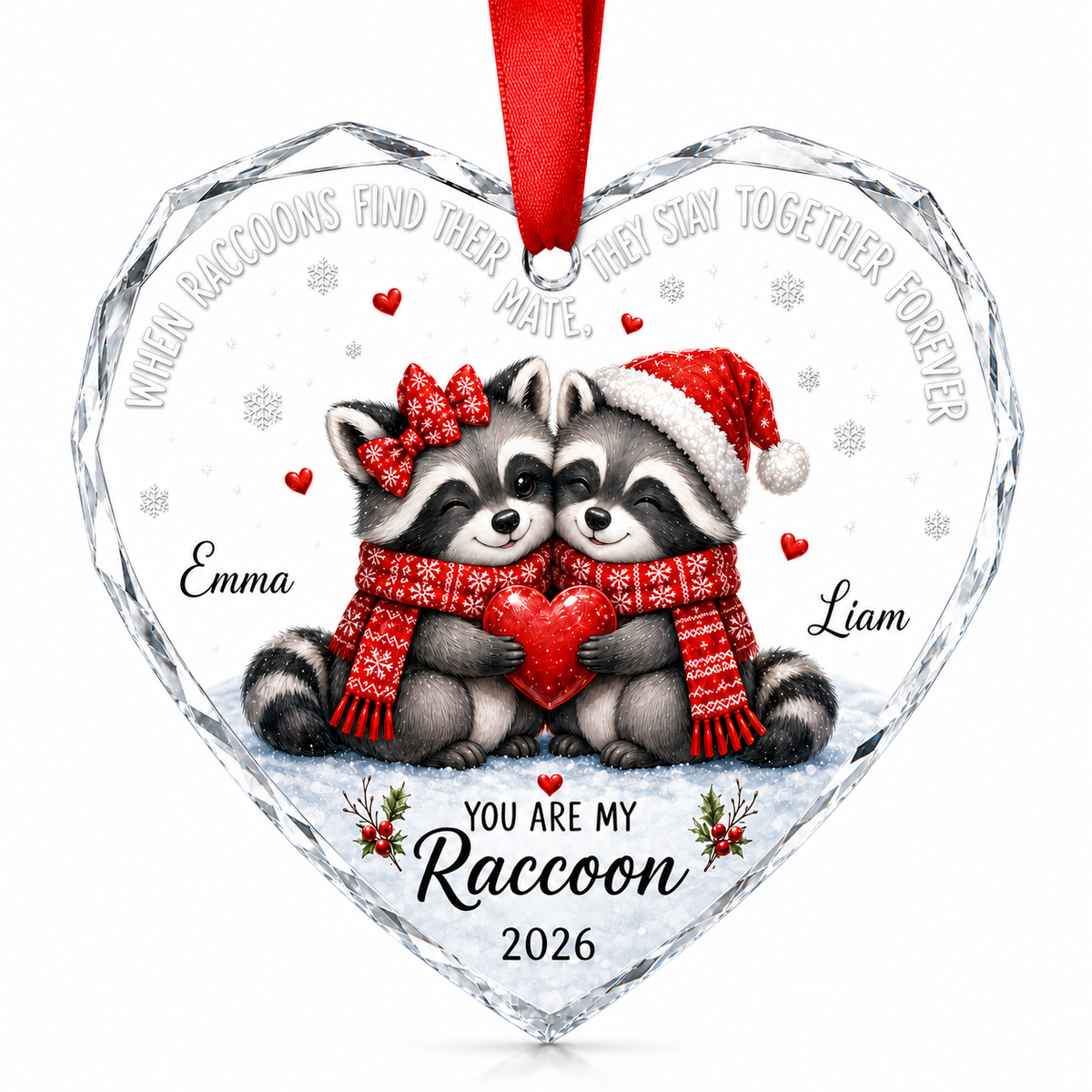 Custom Animal Couple Raccoon