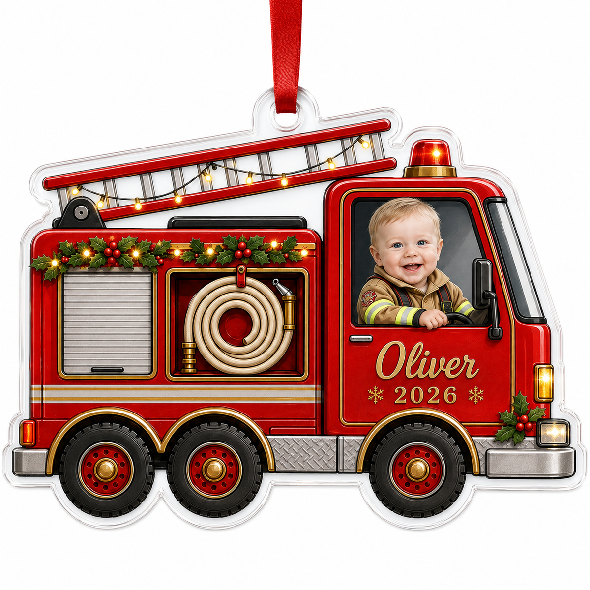 Baby Photo Fire Truck