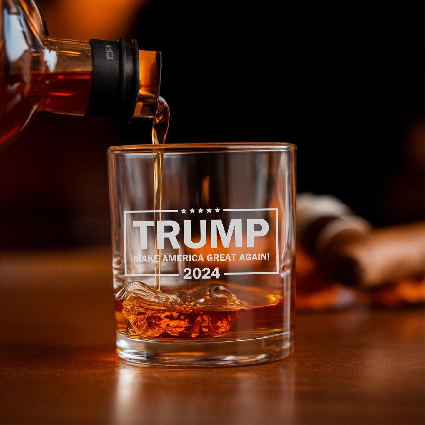 Donald Trump Decanter With Glasses | Trump 2024 | 47 Presidential | Make America Great Again | MAGA gift