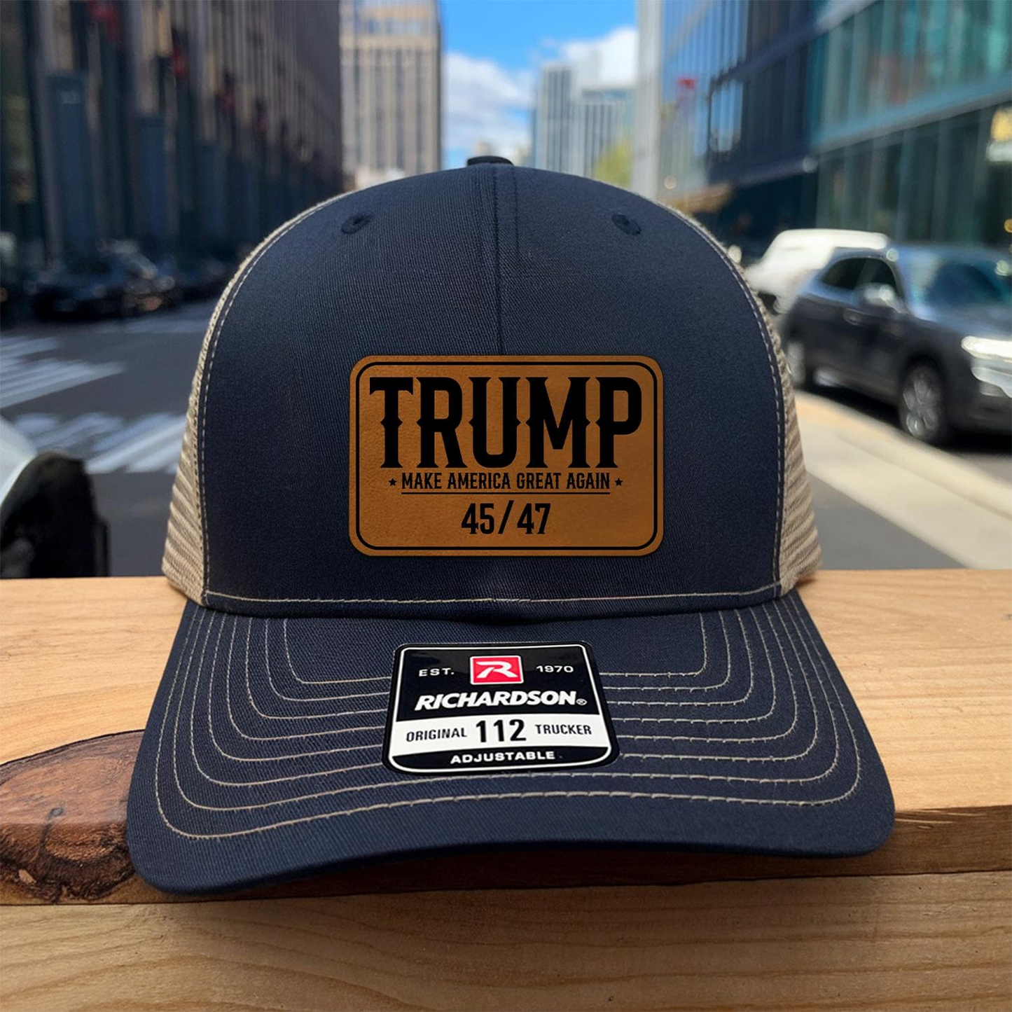 Trump MAGA 45 47 Hat | Trump Hat | Trump 45 47 Trucker Cap | Patch Trucker Hat