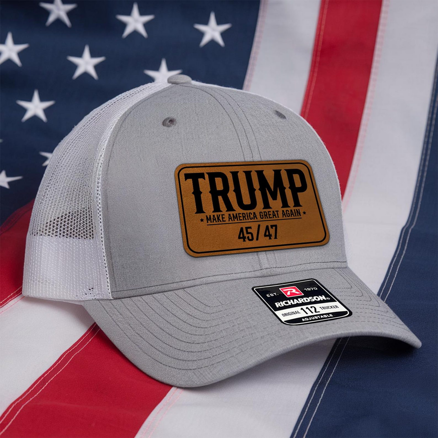 Trump MAGA 45 47 Hat | Trump Hat | Trump 45 47 Trucker Cap | Patch Trucker Hat