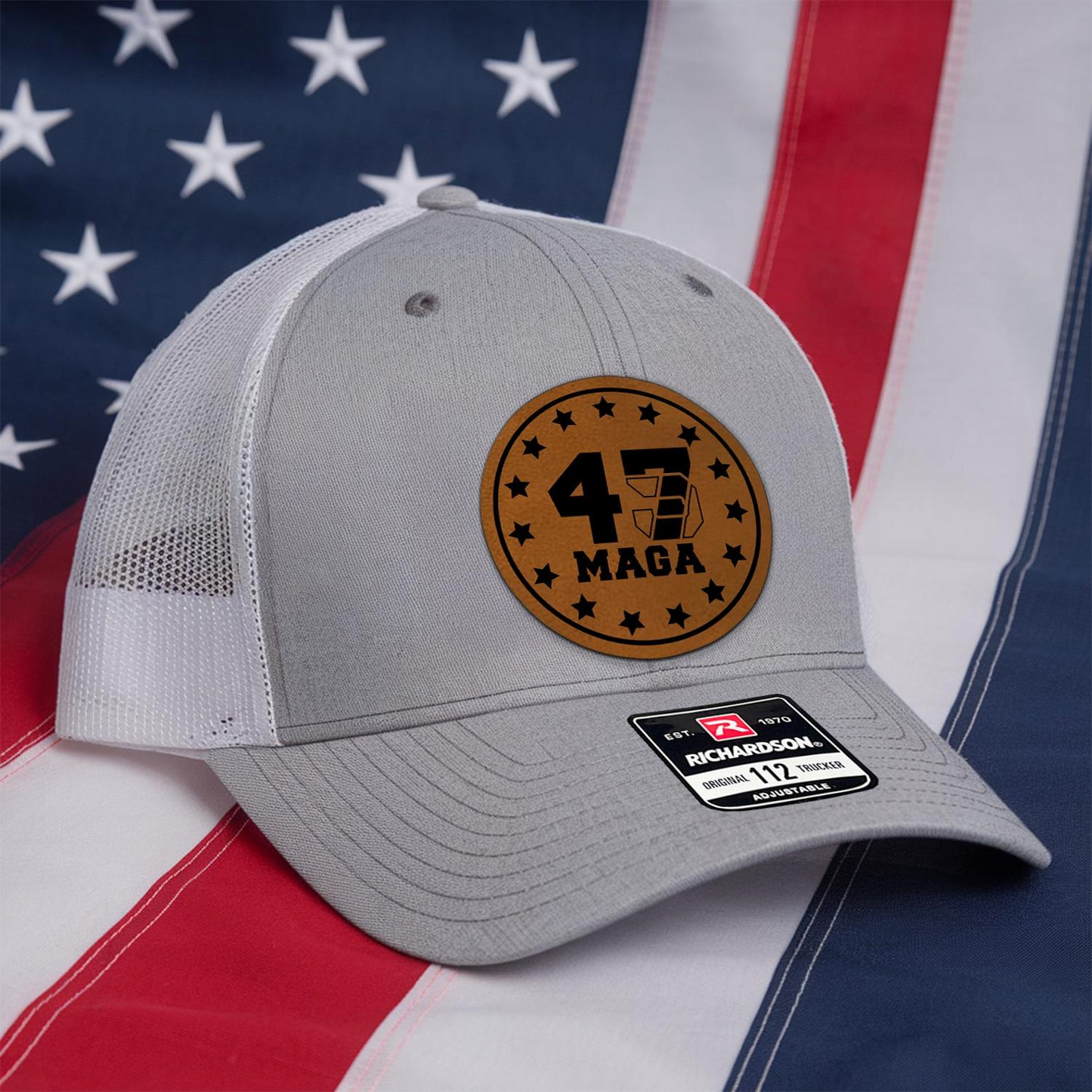 Trump 45 47 MAGA Hat | 45 47 Hat | Trump Hat | Trump 45 47 Trucker Cap | Patch Trucker Hat | Trump Richardson 112 | Support Trump
