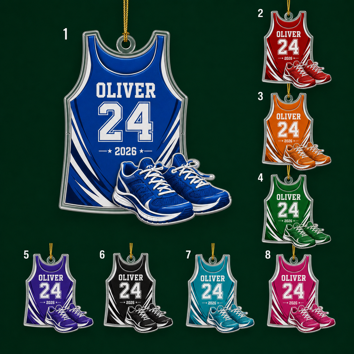 Custom Runner Acrylic - Numbered Singlet and Shoes