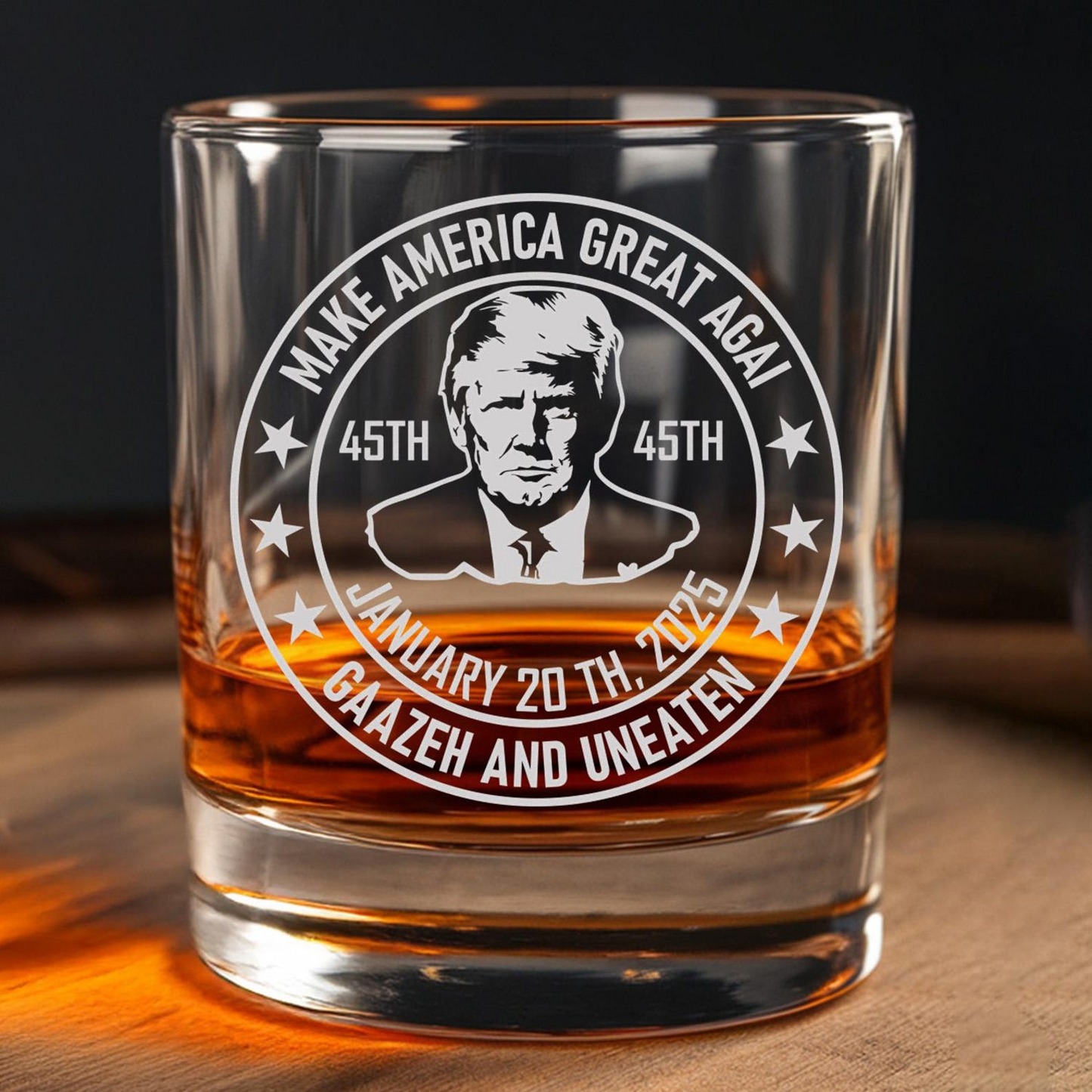 Donald Trump Inauguration Whiskey Decanter Set with Glasses | Patriotic Gift for Trump Supporters | MAGA Gifts