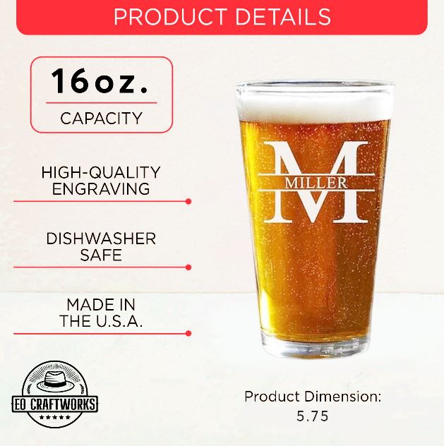 Take A Shot For Trump He Took A Shot For You Pint Glass | Trump 2024 Beer Glass | Engraved Pint Glass