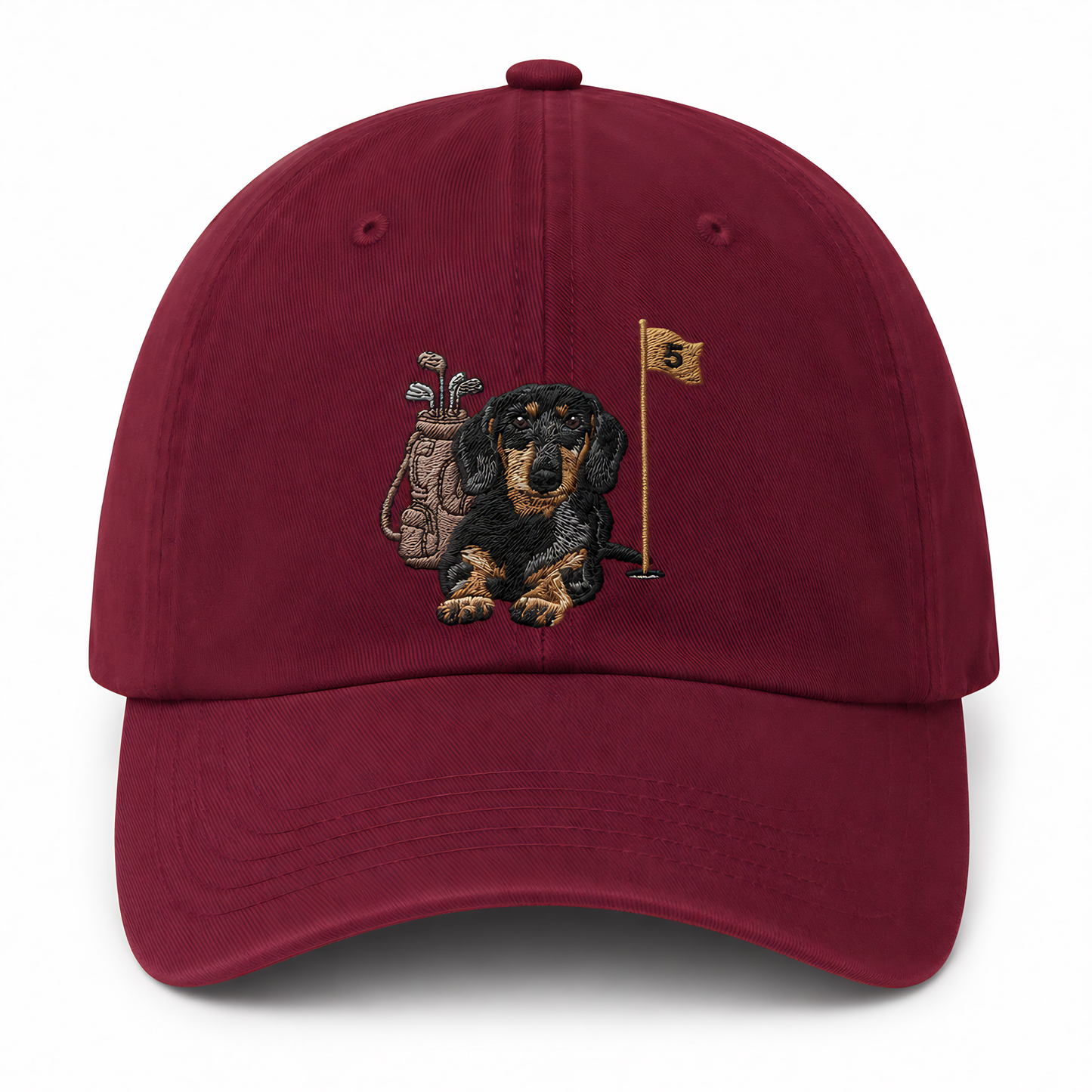 Custom Photo Dog Golf Trucker Hat, Personalized Embroidered Pet Cap, Dog Lover Gift THUC99