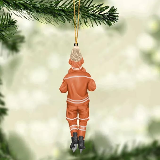 Personalized ice Hockey Ornament N15