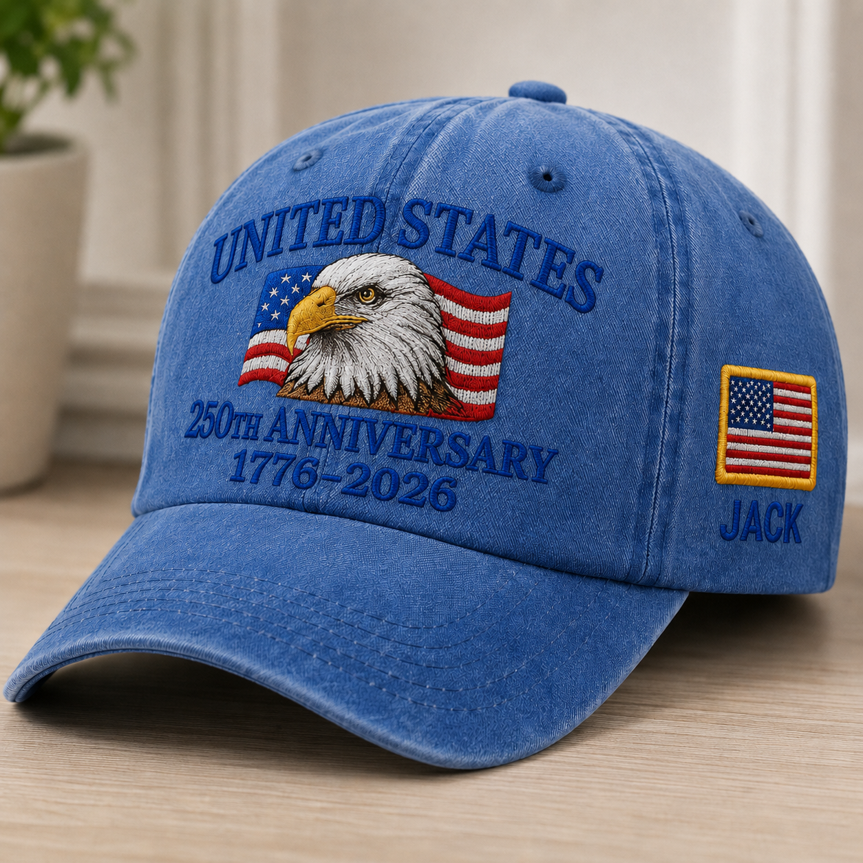 1776–2026 America Semiquincentennial Embroidered Vintage Baseball Cap for Patriots THUC99
