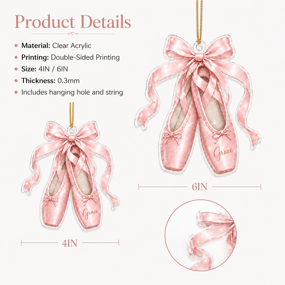 Ballet Custom Name Acrylic 11
