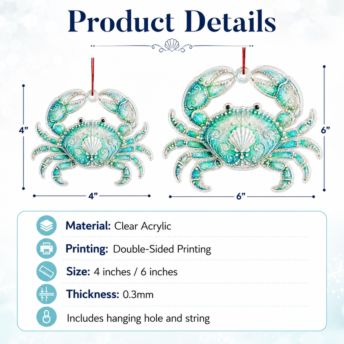 Summer Ocean Animals Crab