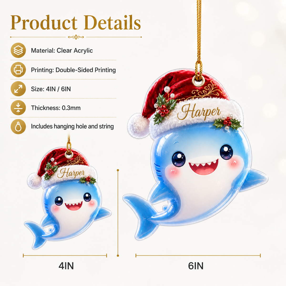 Animal With Santa Hat Shark