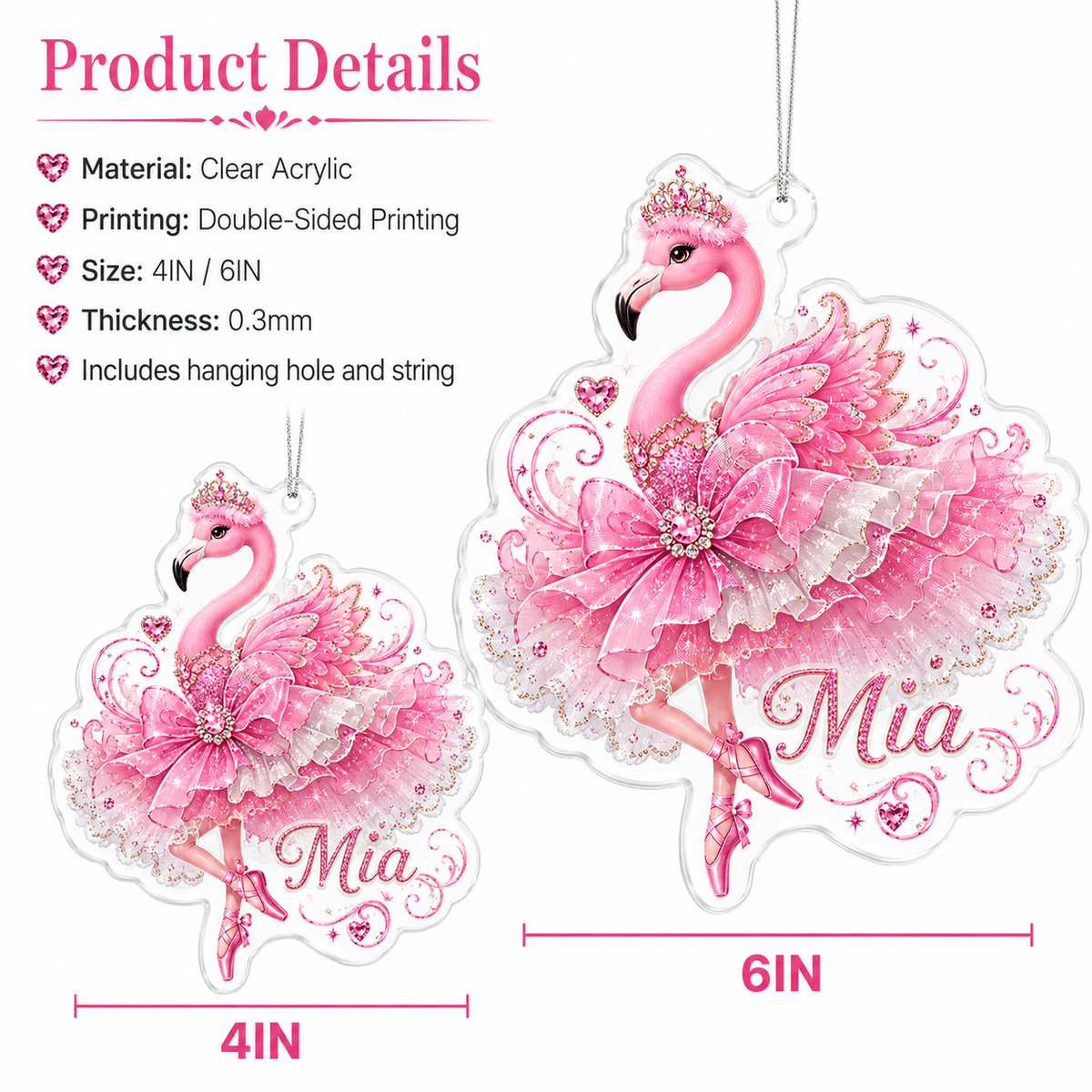 Ballet Custom Name Acrylic 18