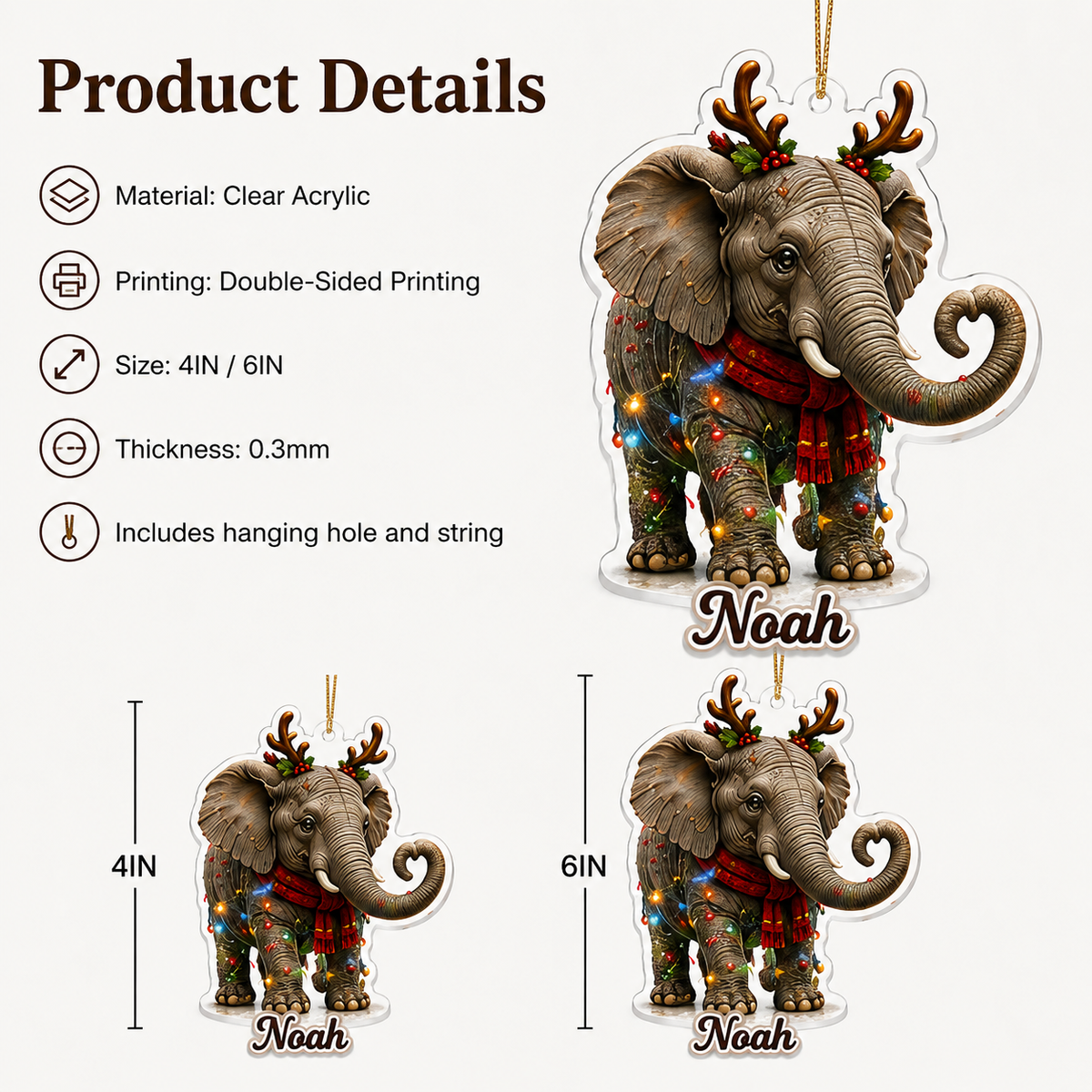Christmas Animal Elephant
