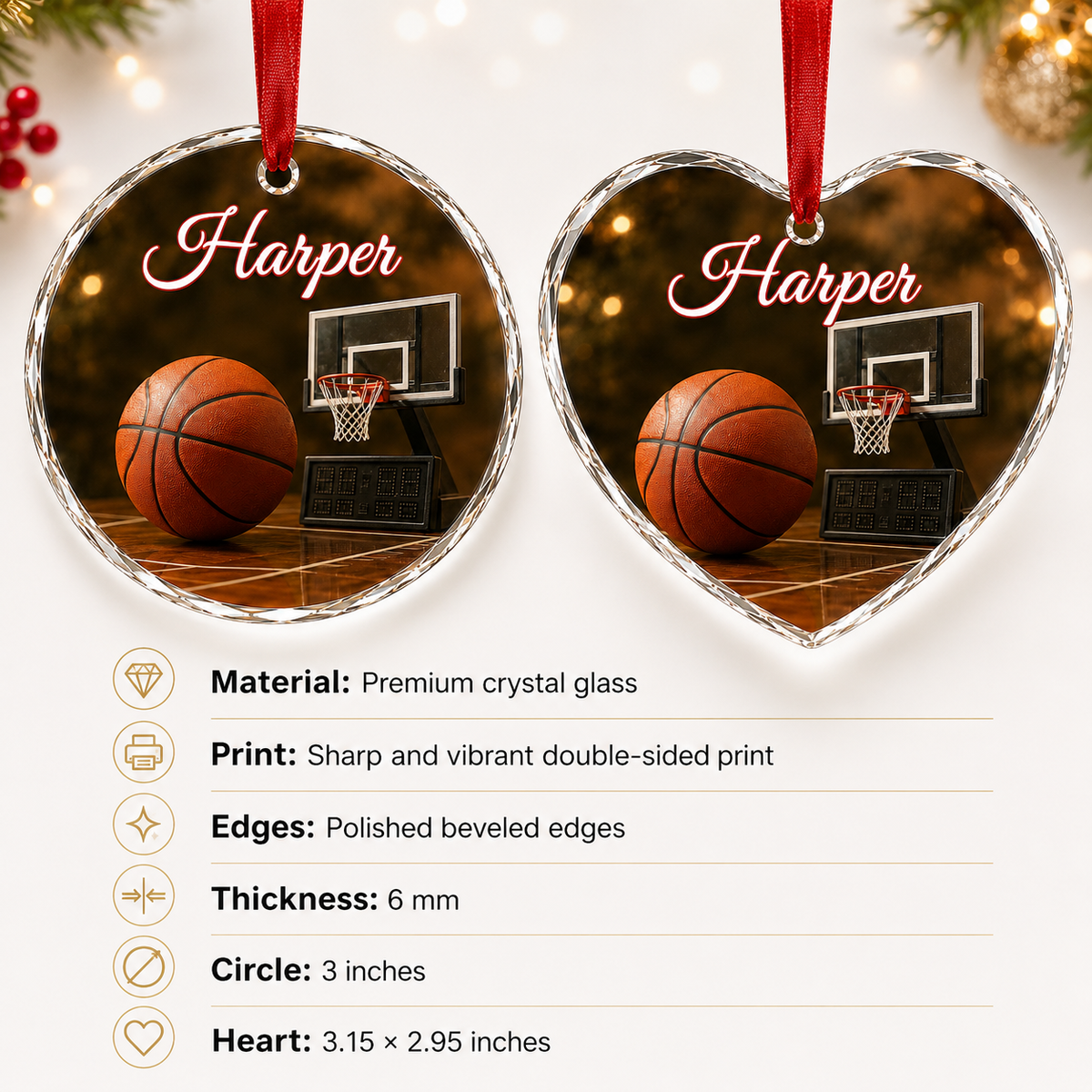 Sports Glass Basketball