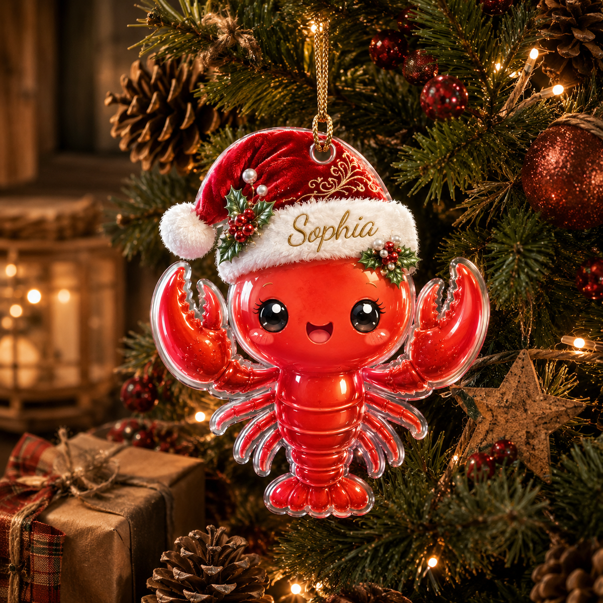 Animal With Santa Hat Lobster
