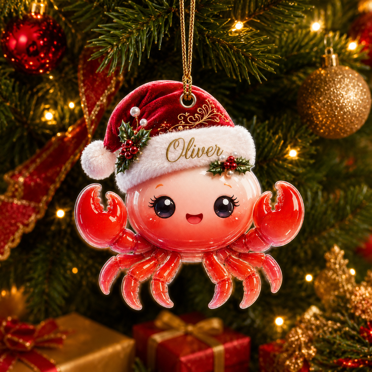 Animal With Santa Hat Crab