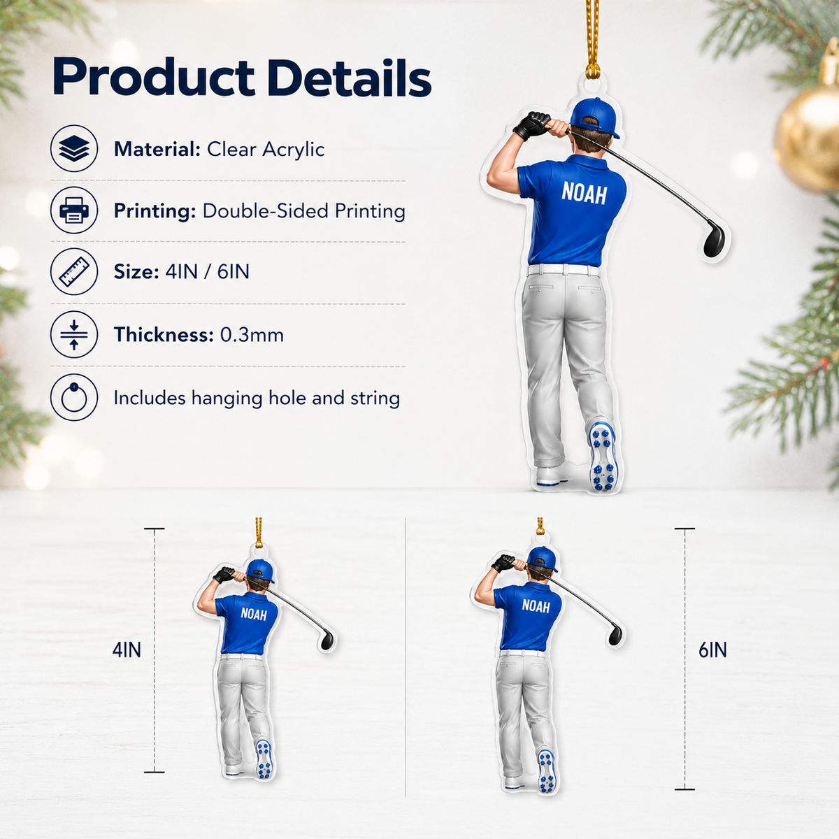 Golf Acrylic Style 9