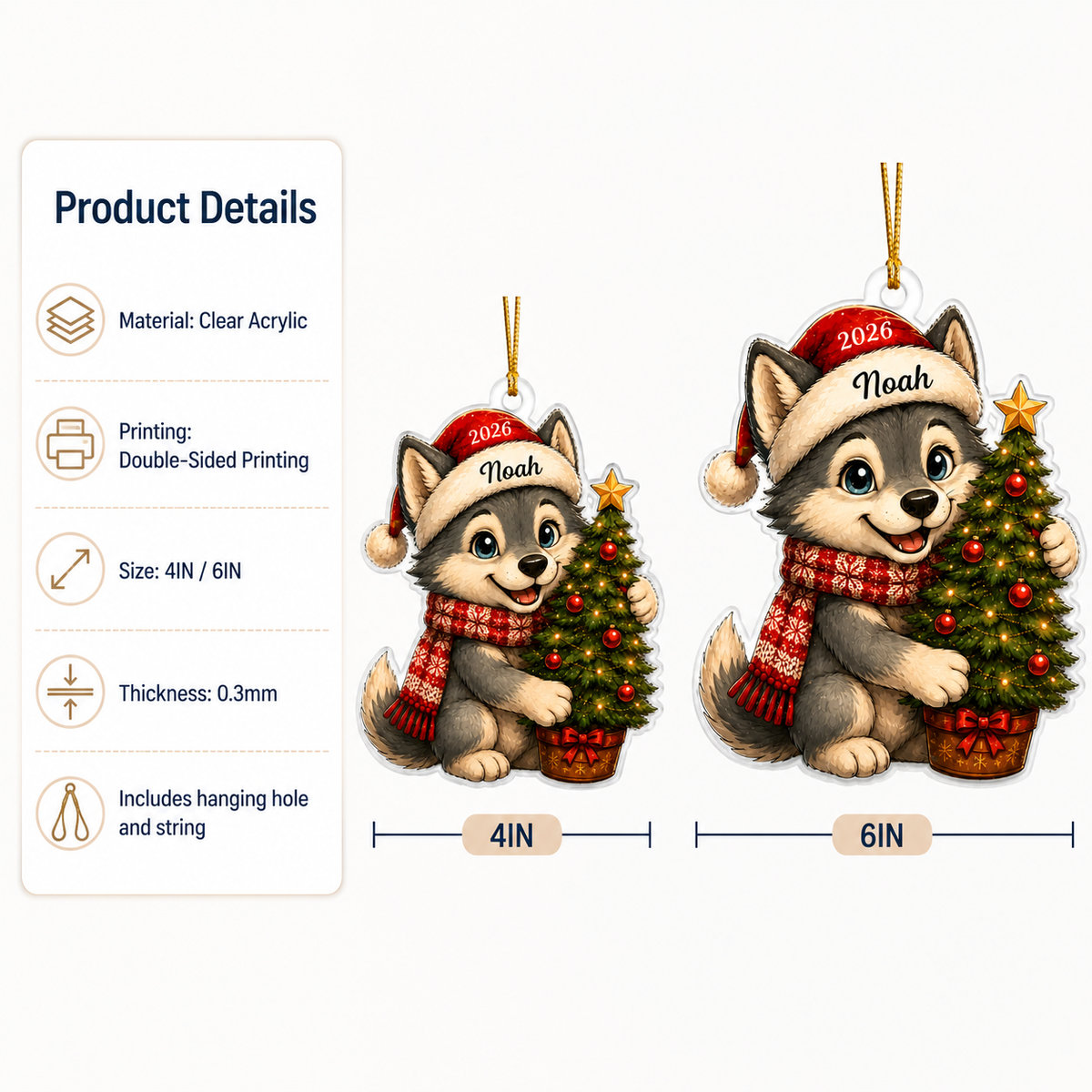 Animal Chrismas Wolf