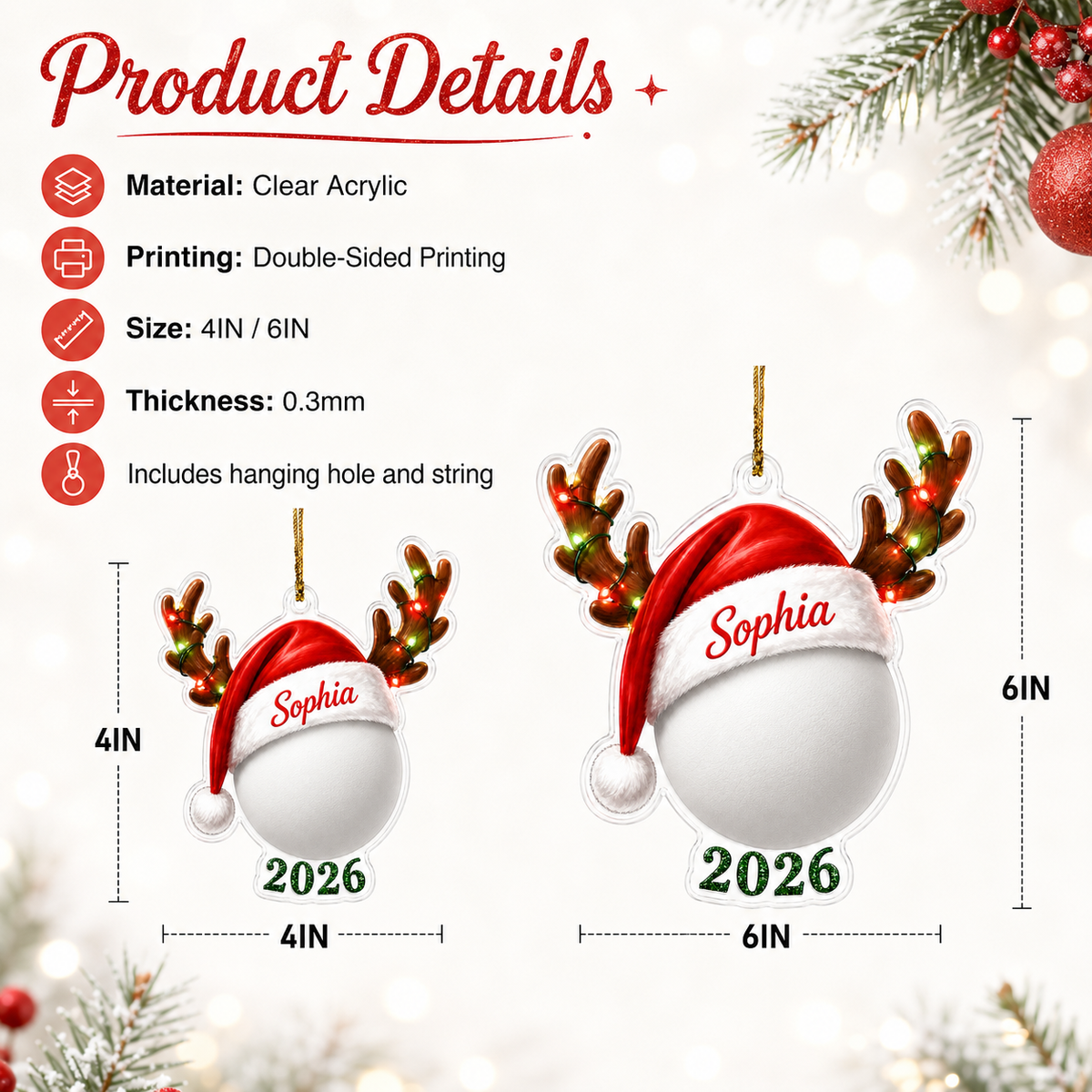 Christmas Sports 2026 Lacrosse Acrylic