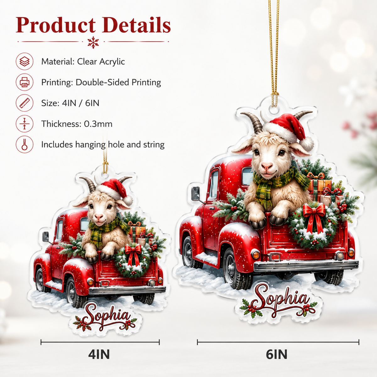 Christmas Farm Goat