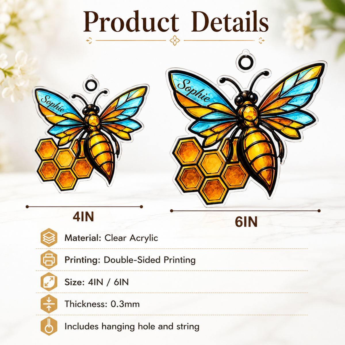 Bee Floral Style 4