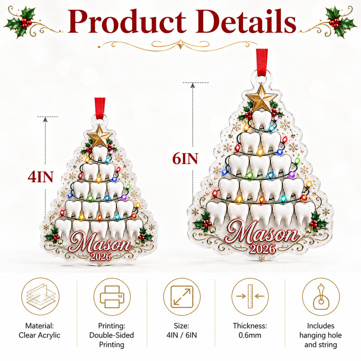 Dental Xmas Tooth Tree