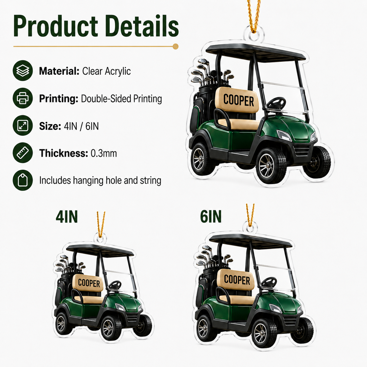 Golf Acrylic Style 20
