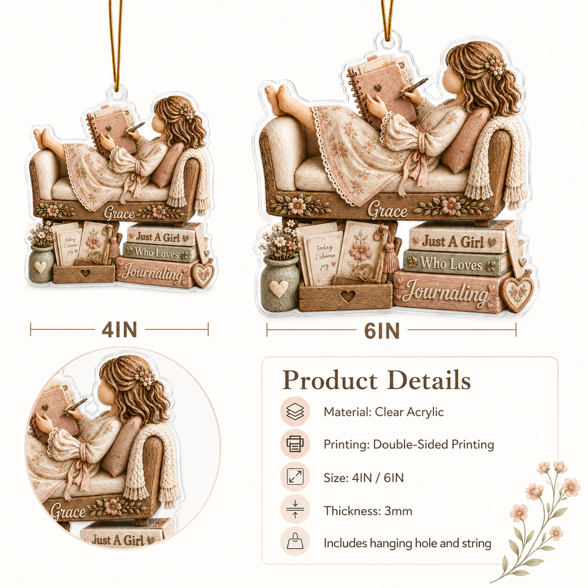 Personalized Just A Girl Hobby Journaling