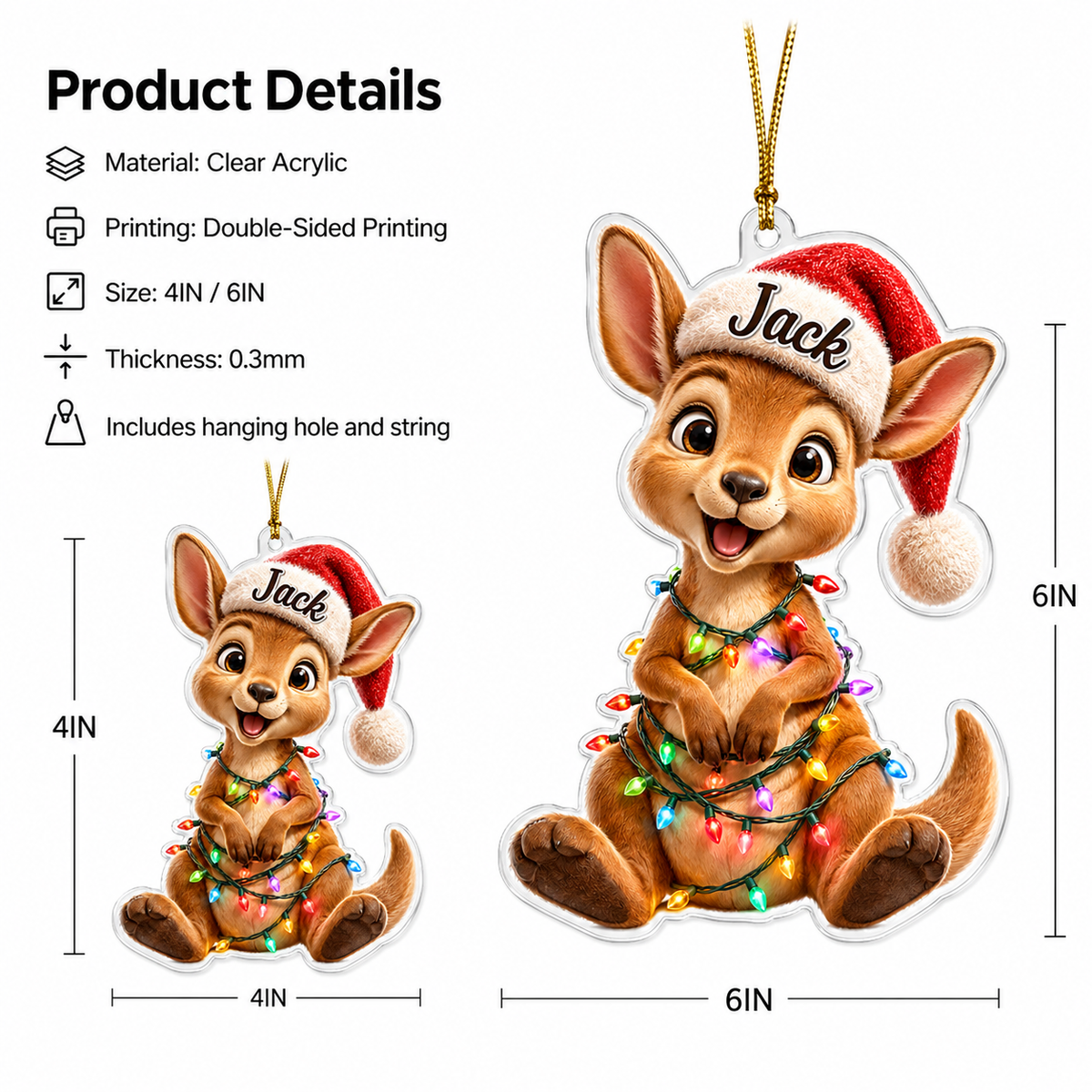Animal Led Light Kangaroo