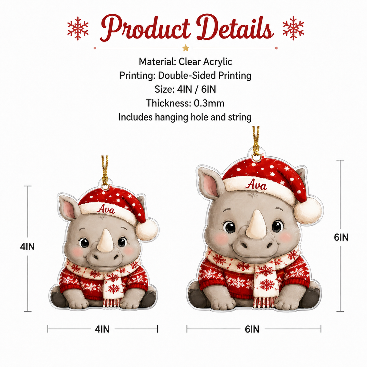 Animal Noel Rhino