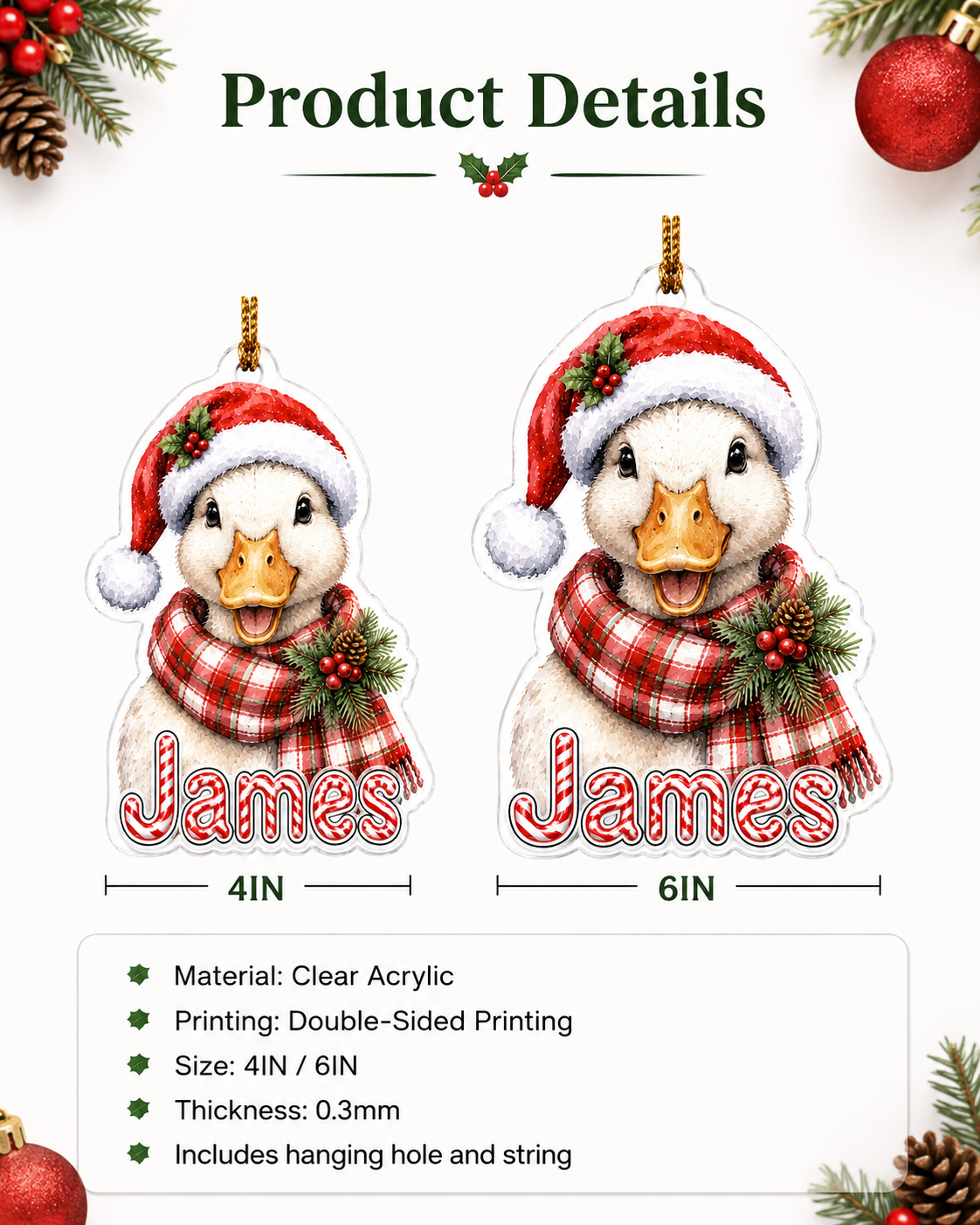 Christmas Farm Animal Duck