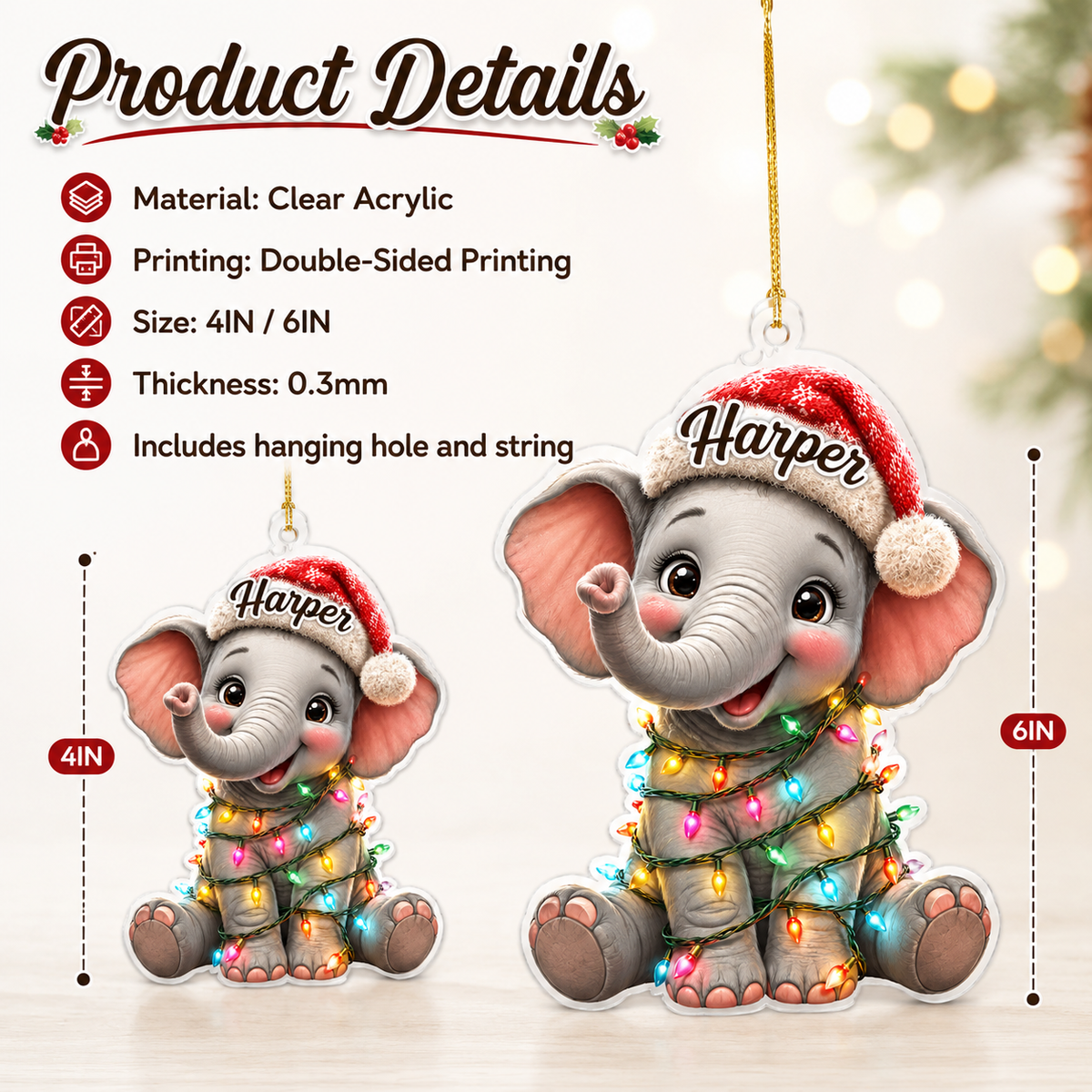 Animal Led Light Elephant