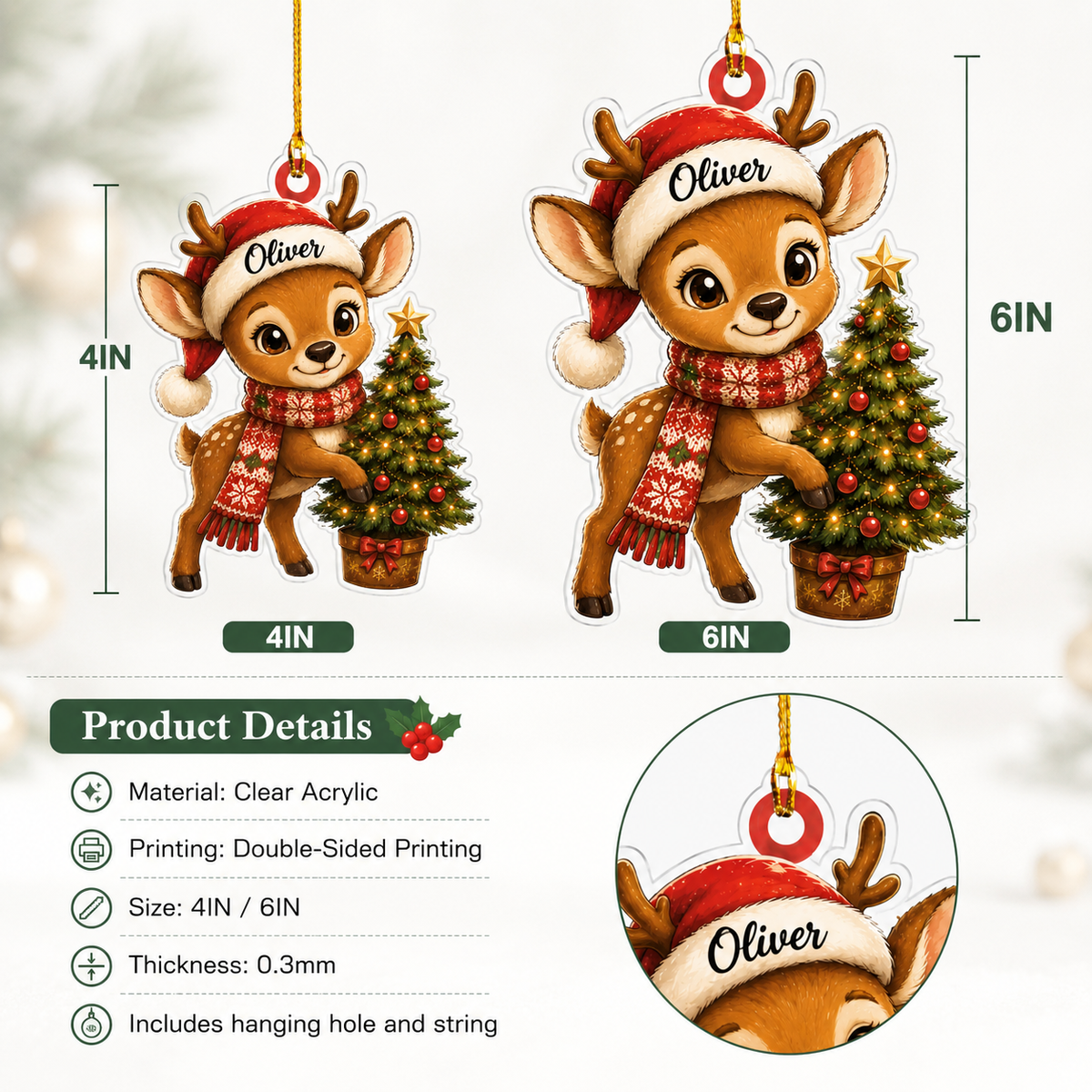 Animal Christmas Deer