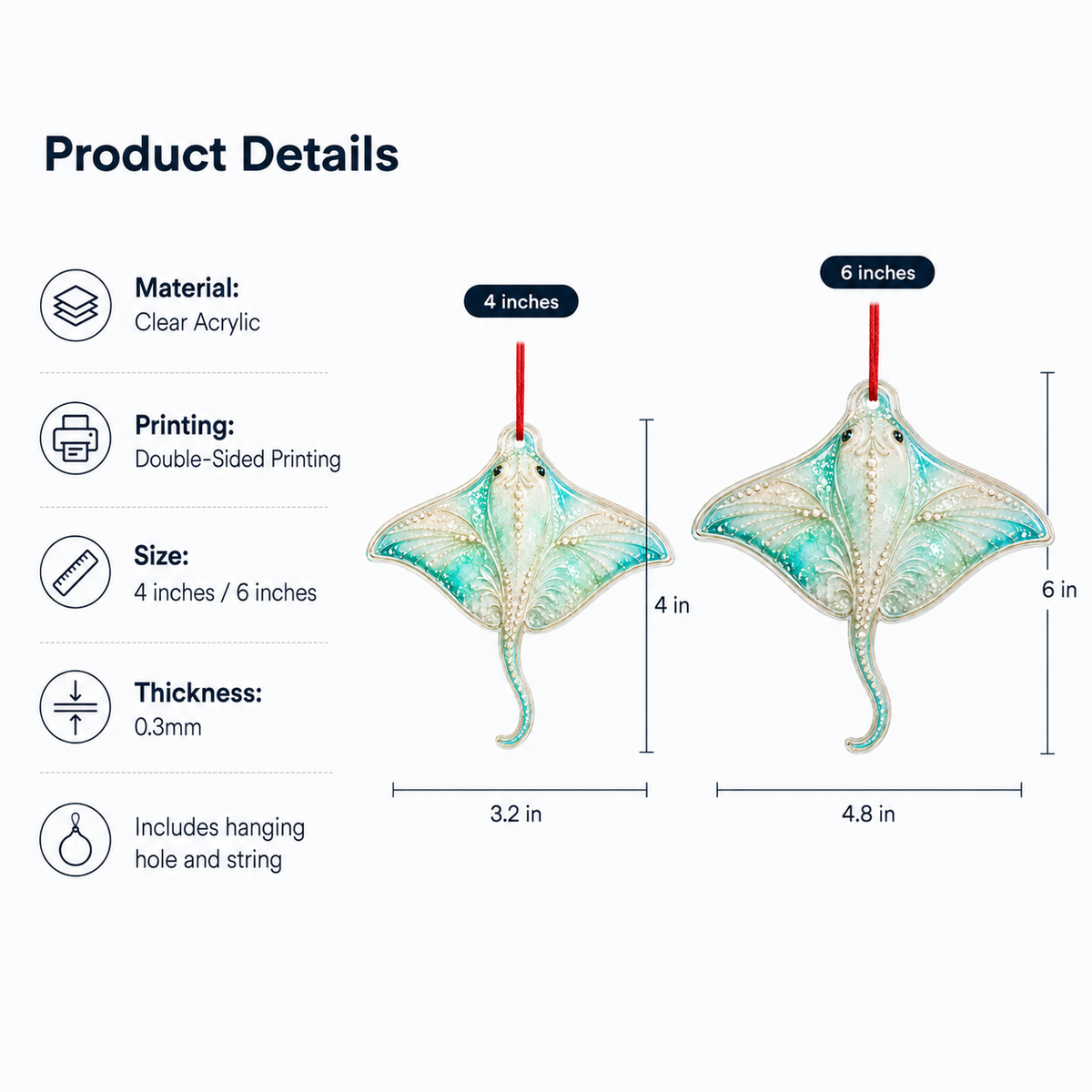 Summer Ocean Animals Stingray