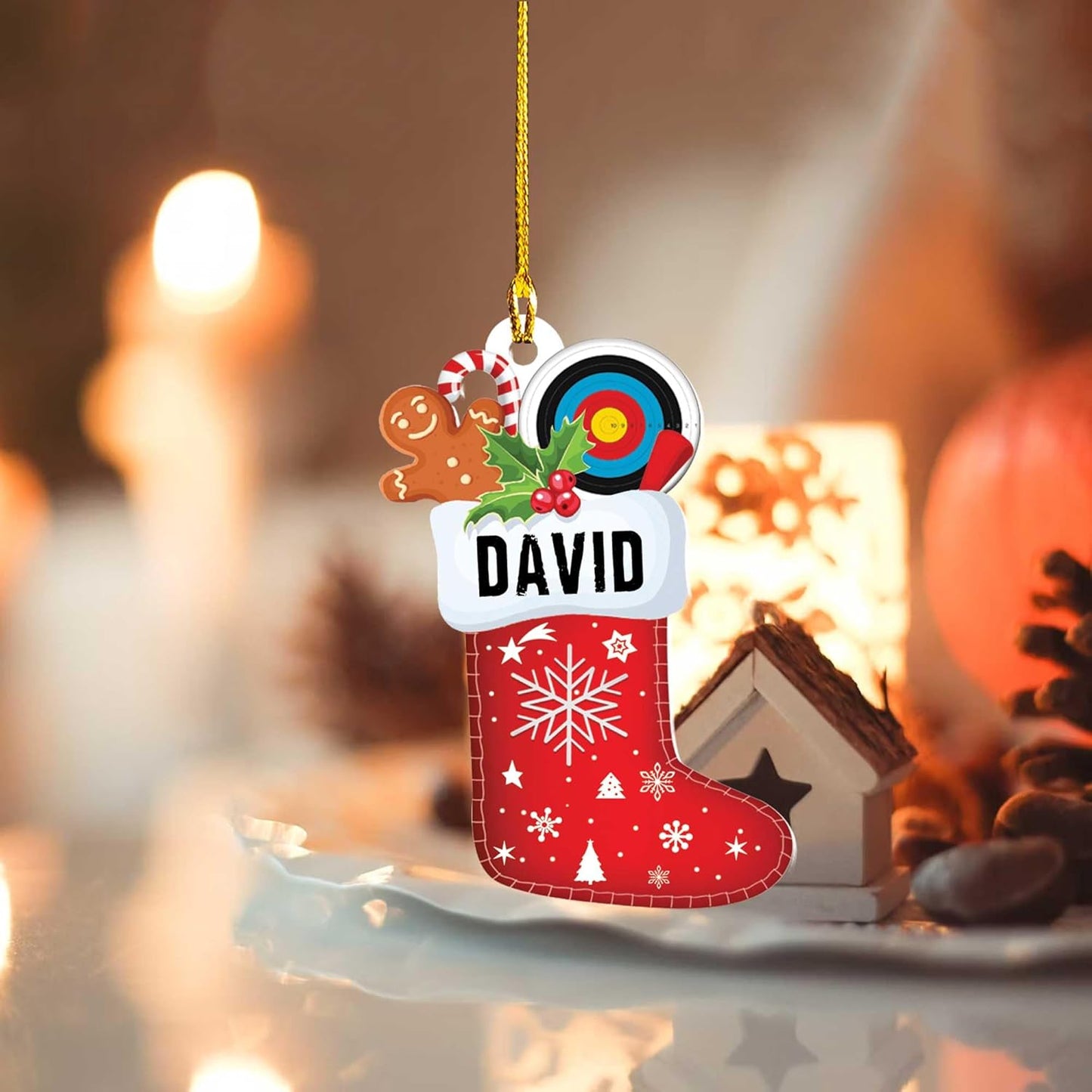 Custom Archery Christmas Ornament – Archery Lover Gift A8