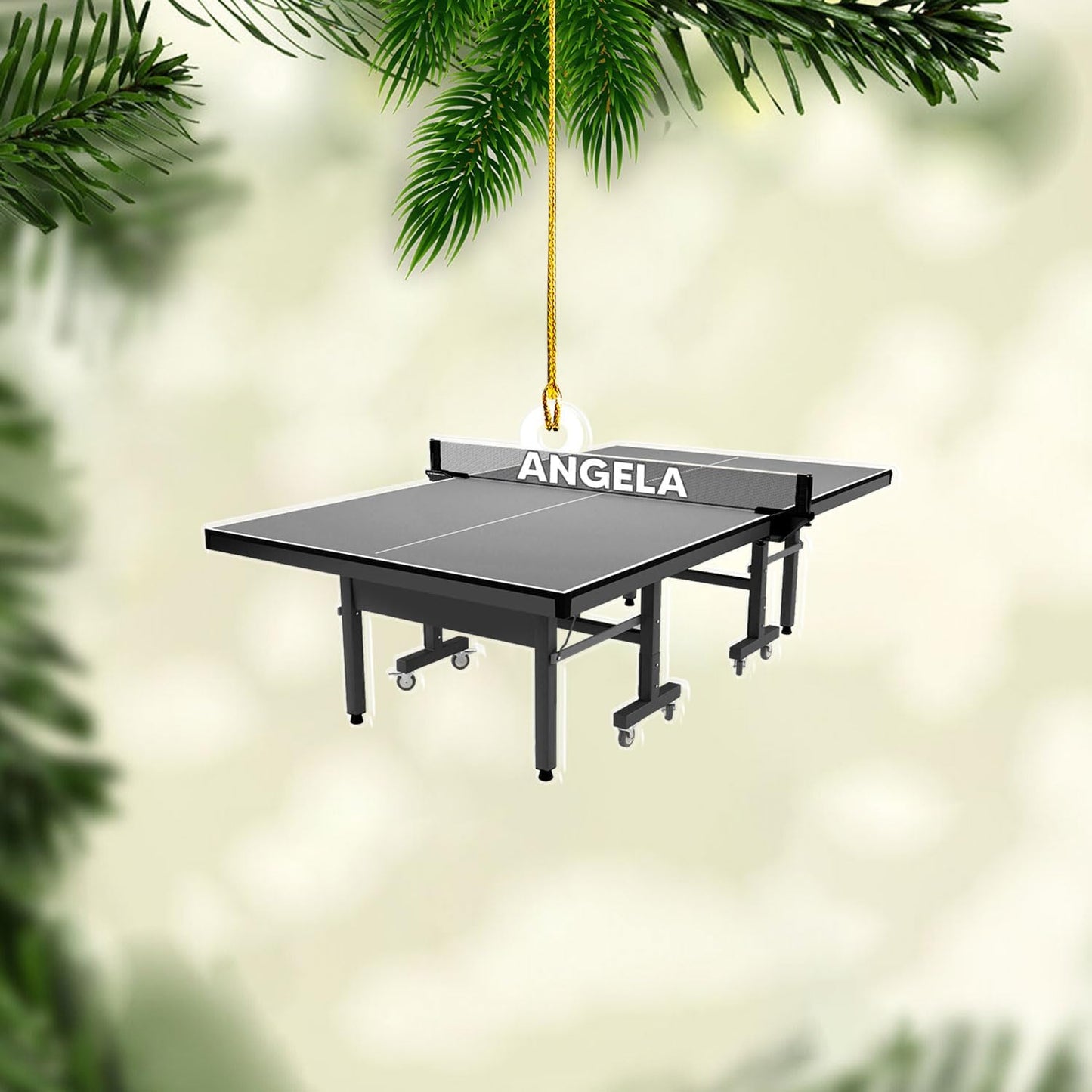 Personalized Table Tennis Ornament – Custom Ping Pong Acrylic Ornament, Gift for Table Tennis Lovers TT7