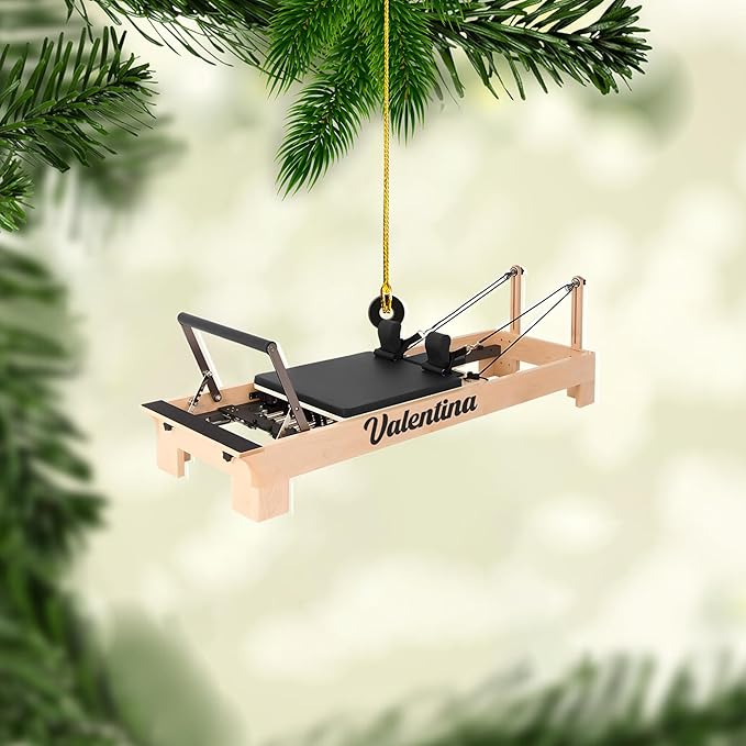 Personalized Pilates Christmas Ornament - Custom Pilates Gift for Women LL19